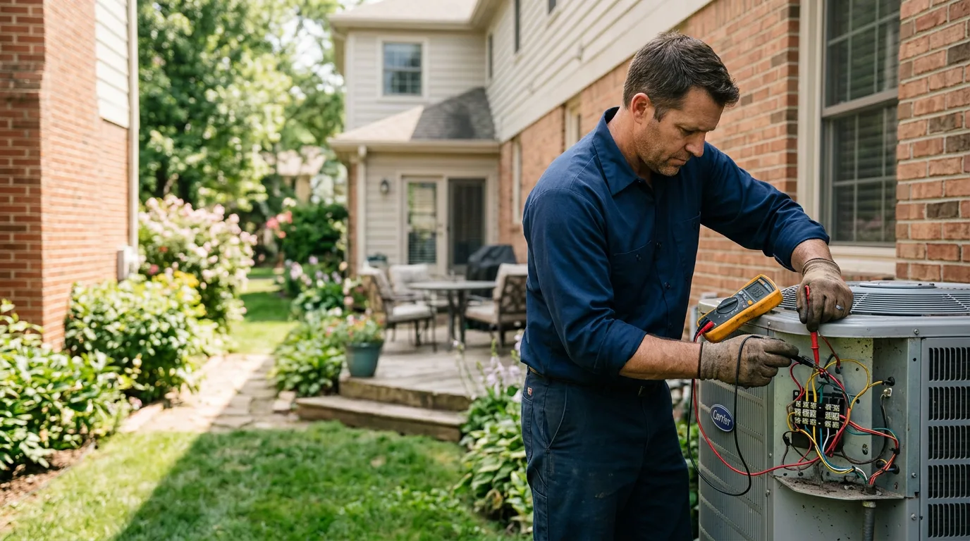 HVAC technician working near Madison Heights, MI